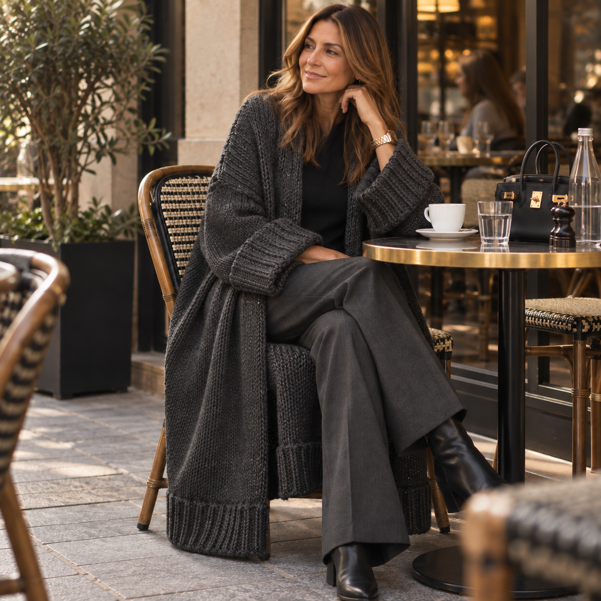 Le Gilet Long Victoire - Maille Douce & Enveloppante