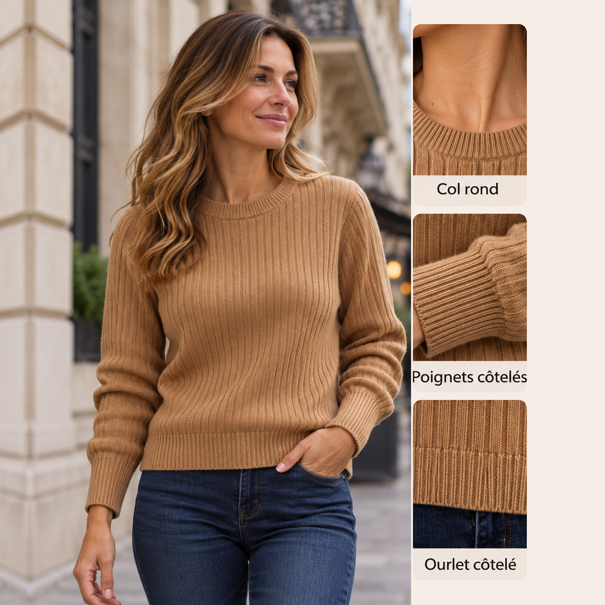 Le Pull Camille - Doublé Polaire & Doux